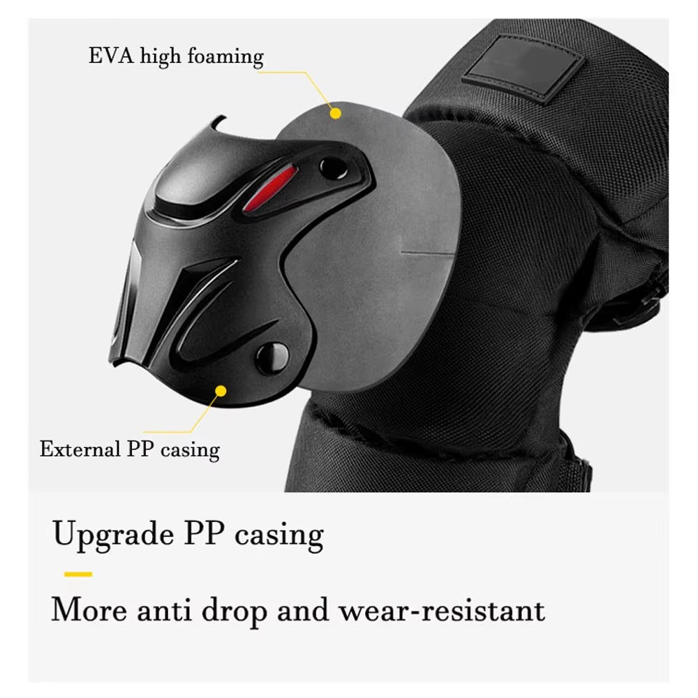 1Pair Knee Brace Elbow Protection Pads Shock Absorption Keep Warm Motorcycle Knee Elbow Pads Safety Protector for Outdoor