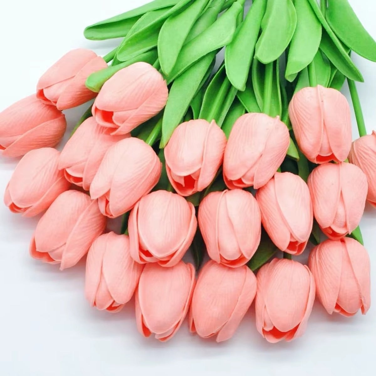10Pcs Artificial Flower Realistic Touch Tulip Scrapbooking Vase Home Decor Wedding Garden Arch Garland Mother's Day Bouquet