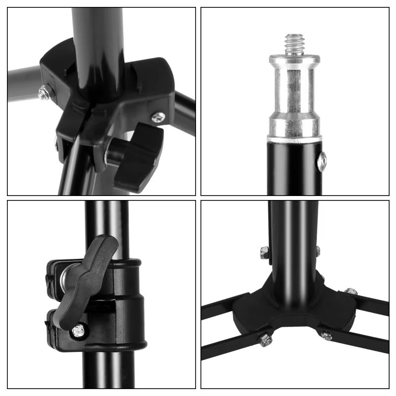 Studio Photography Light Flash Speedlight Umbrella Stand 1m 1.5m 2m 1/4 head Holder Bracket Tripod Lighting Studio Kits