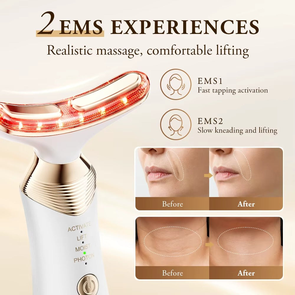 Face Neck Massager Household Lifting And Firming Facial Electric Introduction Lifting And Firming Beauty Massage Face Care Tools